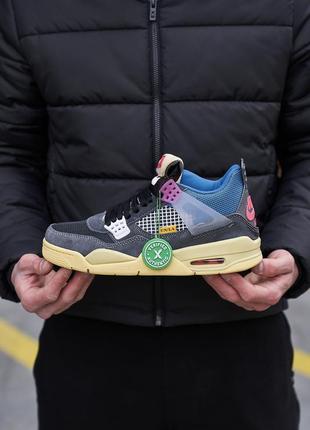 Кроссовки мужские nike air jordan 4 retro off noir4 фото