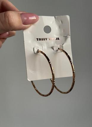 Новые серьги кольца tally waijl