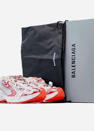 Кроссовки женские balenciaga 3xl white red