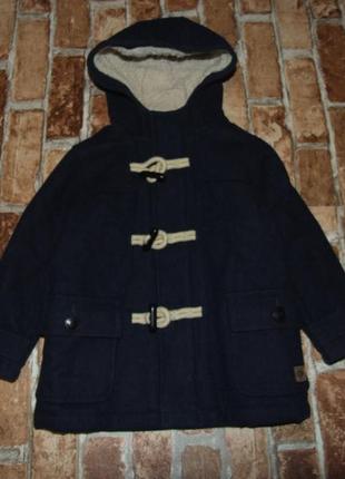 Стильное пальто парка мальчику 1 - 2 года next2 фото