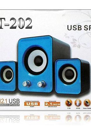 Музыкальные колонки для компьютера 2.1 ft-202