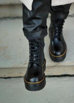 Ботинки dr.martens jadon zip ( premium ) з замком черевики8 фото