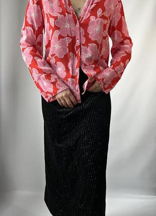 Цветочная блуза от zara7 фото