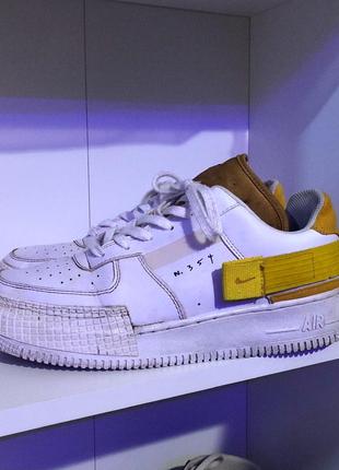 Кросівки nike air force 1 type white gold