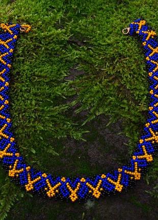 Патріотичне намисто, старовинна синянка