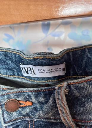 Джинси, сині джинси, джинси zara, прямі джинси, джинси з рваностями2 фото