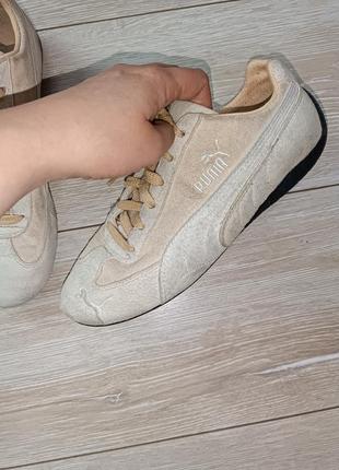 Кроссовки из натуральной замши бренда puma3 фото