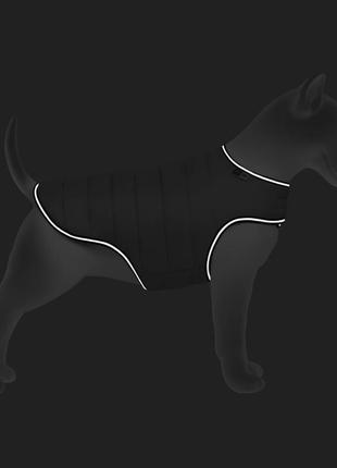 Курточка-накидка для собак airyvest, xs, b 33-41 см, с 18-26 см черный5 фото