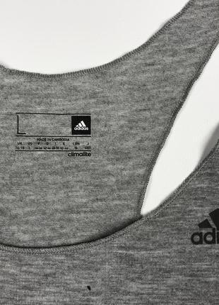Adidas l сіра спортивна майка4 фото