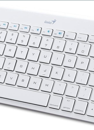 Bluetooth клавиатура genius для ipad и iphone luxe pad 9000 белого цвета2 фото