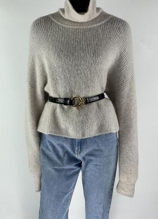 Винтажный кожаный ремень пояс