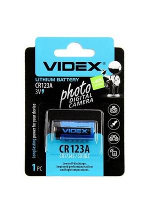 Батарейка videx cr123a lithium