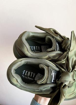 Puma fenty x rihanna bow "olive" розпродаж7 фото