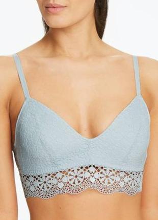 85d кружевной хлопковый бюстгальтер без косточек, топ, бра, браллет.