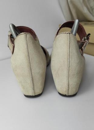 Кожаные замшевые босоножки clarks (англия) р. uk 5 стелька 24,5 см9 фото