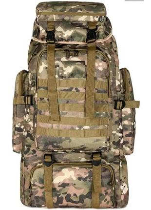 Водонепроникний тактичний рюкзак, військовий рюкзак 4 в 1 камуфляж 80 л salemarket