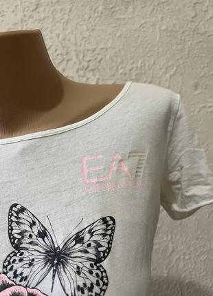 Белая футболка с бабочками / белая футболка женская3 фото