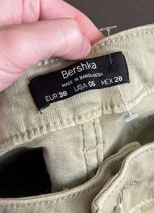 Фісташкові джинси кльош bershka6 фото