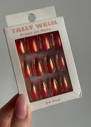 Новый набор накладных ногтей tally waijl