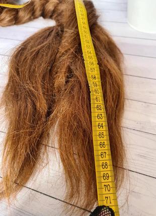 Коса шиньон хвост винтажный приплет 100% натуральный волос.5 фото