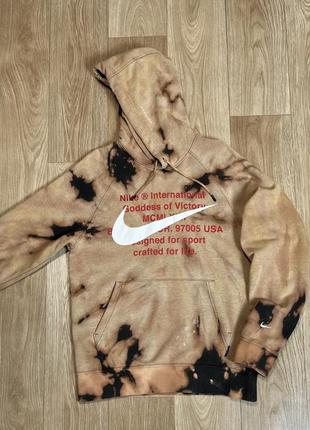 Худі nike swoosh тай дай кофта толстовка