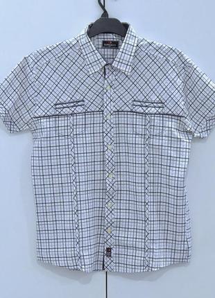 Raw lucci, летняя мужская рубашка на короткий рукав с карманами в идеальном состоянии