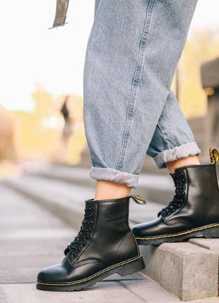 Ботинки зимние доктор мартинс 1460 с мехом, dr martens1 фото