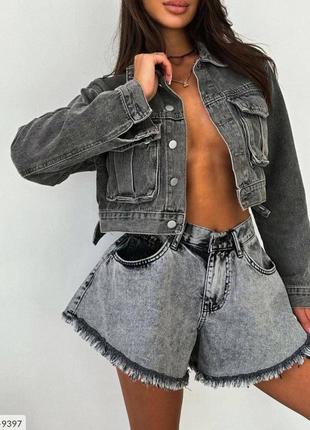 Шорти- спідниця джинсові  модні