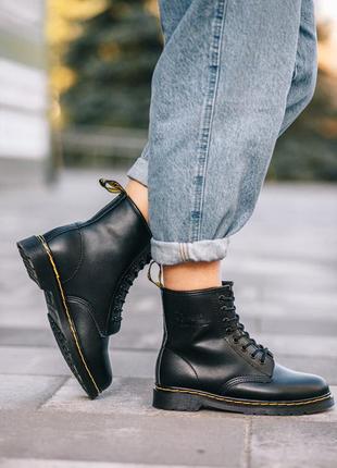 Ботинки зимние доктор мартинс 1460 с мехом, dr martens9 фото