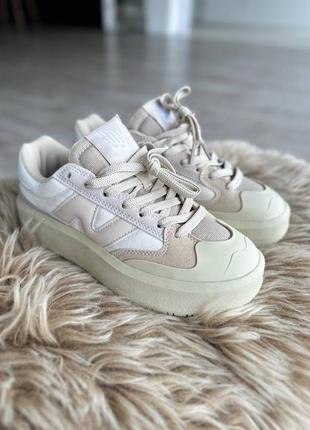 Женские кроссовки (Жіночі кросівки new balance 574 чорні white beige) топ качество