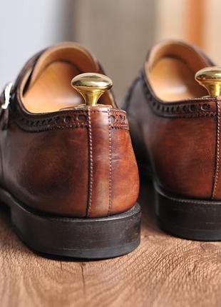 Шкіряні туфлі монки pasito double monk strap shoes - 41.5 -4 фото