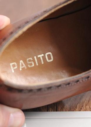 Шкіряні туфлі монки pasito double monk strap shoes - 41.5 -8 фото