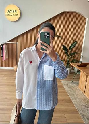 Стильная базовая женская рубашка на лето