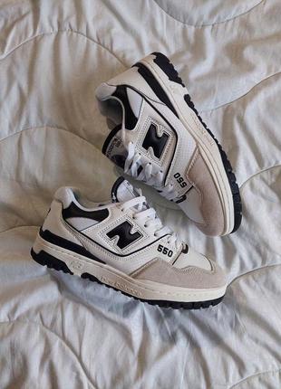 New balance 550 white black