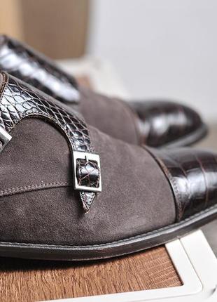 Туфлі монки design italian shoes dis double monk strap - 412 фото