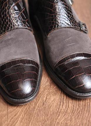 Туфлі монки design italian shoes dis double monk strap - 414 фото