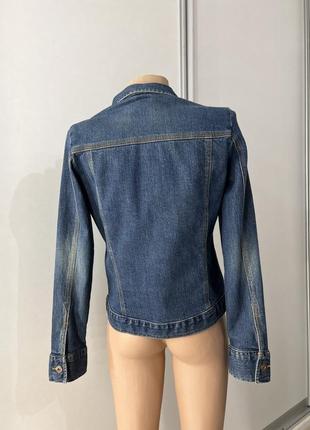 Базова джинсова куртка №6619 фото