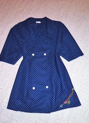 Женская блузка в горошек