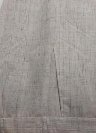 Мужские льняные классические брюки под ремень new manner