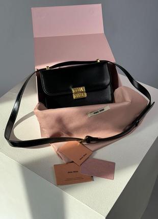 Сумка клатч premium miumiu leather shoulder bag