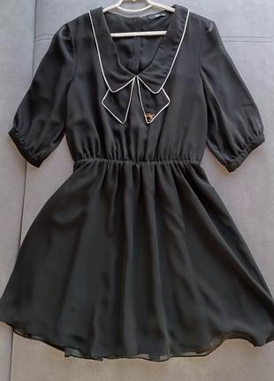 Легкое шифоновое платье на лето, размер4 фото