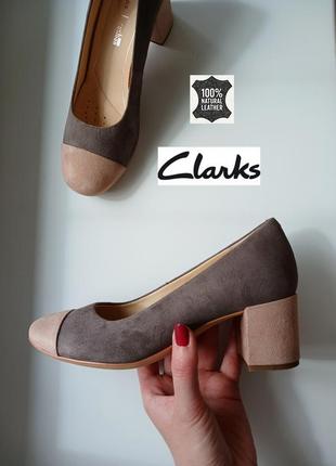 Туфлі .clarks натуральна шкіра замша