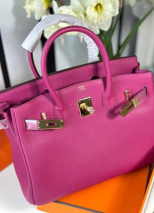 Сумка hermes birkin 30 cm кожа упаковка пакет, пыльник, платок