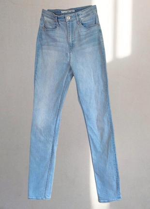 Джинсы slim skinny sky blue от h&m3 фото