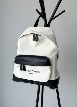 Рюкзак balenciaga текстиль / шкіра  42*34cm упаковка пильовик