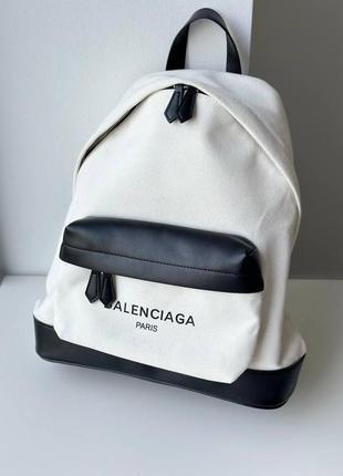 Рюкзак balenciaga текстиль/кожа 42*34cm упаковка пыльник3 фото