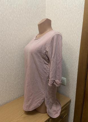 Жіноча трикотажна туніка. розмір l. подовжена кофта.