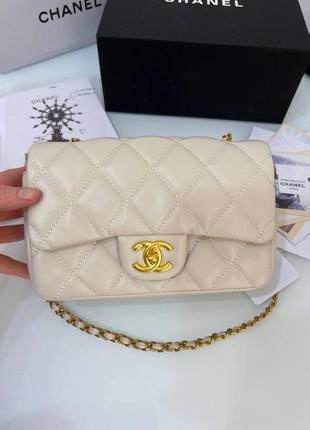 Сумка chanel 20 cm идеальное качество серийный номер полный комплект-коробка, пыльник, карты