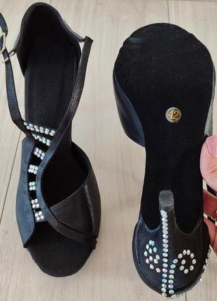 Туфли босоножки для танцев бальных латиноамериканских, танцевальная обувь.7 фото