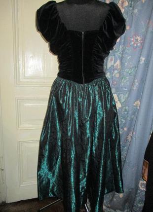 Laura ashley платье винтажное винтаж бархат .размер 142 фото